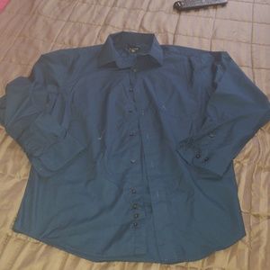 🎁Teal long sleeve button down shirt